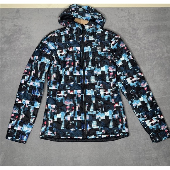 The North Face Jackets & Blazers - The North Face Thermoball Jacket Blue Glitch Geometric Puffer Womens XS Gorpcore